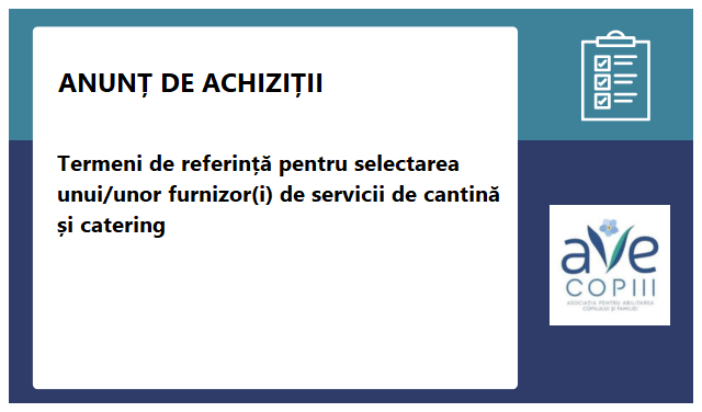 Asociaţia pentru Abilitarea Copilului şi Familiei AVE Copiii Asociaţia pentru Abilitarea Copilului şi Familiei AVE Copiii
