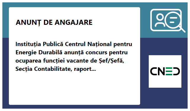 Centrul Național pentru Energie Durabilă (CNED) Centrul Național pentru Energie Durabilă (CNED)