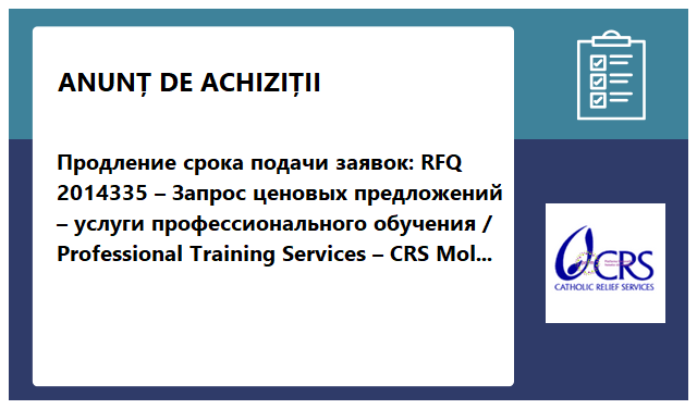 Catholic Relief Services Moldova