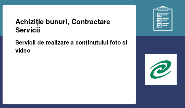 Servicii de realizare a conținutului foto și video