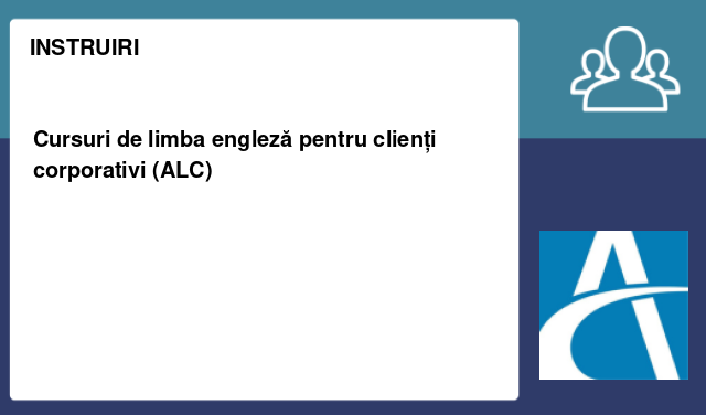 Cursuri de limba engleză pentru clienți corporativi (ALC)