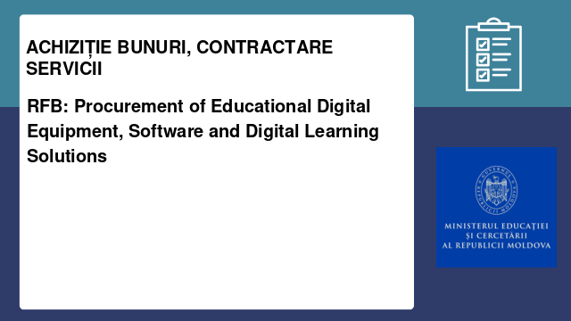 RFB: Procurement of Educational Digital Equipment, Software and Digital Learning Solutions RFB: Procurement of Educational Digital Equipment, Software and Digital Learning Solutions