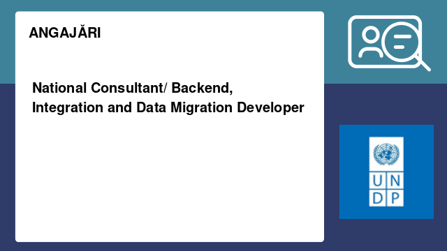 National Consultant/ Backend, Integration and Data Migration Developer