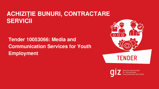 Tender 10053066: Media and Communication Services for Youth Employment Tender 10053066: Media and Communication Services for Youth Employment