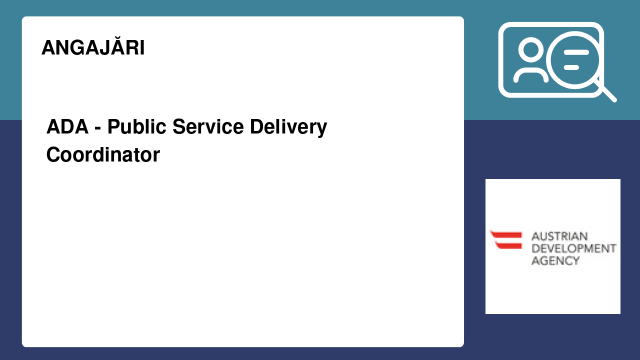 ADA - Public Service Delivery Coordinator