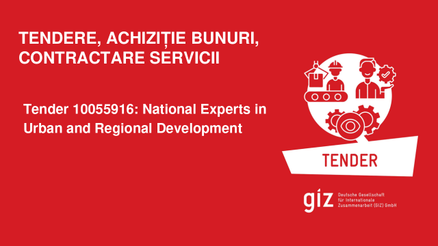 Tender 10055916: National Experts in Urban and Regional Development