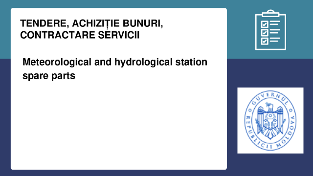 Meteorological and hydrological station spare parts