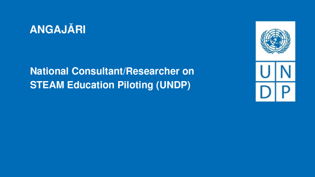 National Consultant/Researcher on STEAM Education Piloting (UNDP) National Consultant/Researcher on STEAM Education Piloting (UNDP)