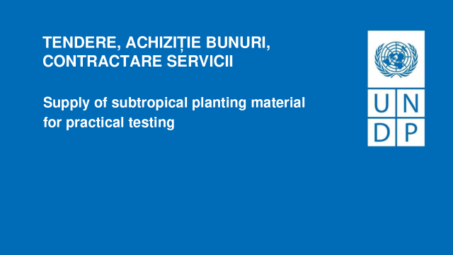 Supply of subtropical planting material for practical testing