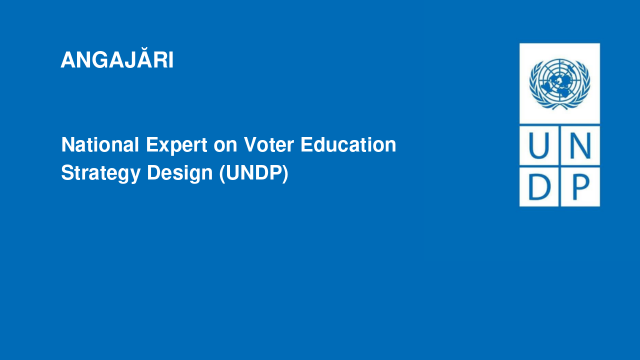 National Expert on Voter Education Strategy Design (UNDP)