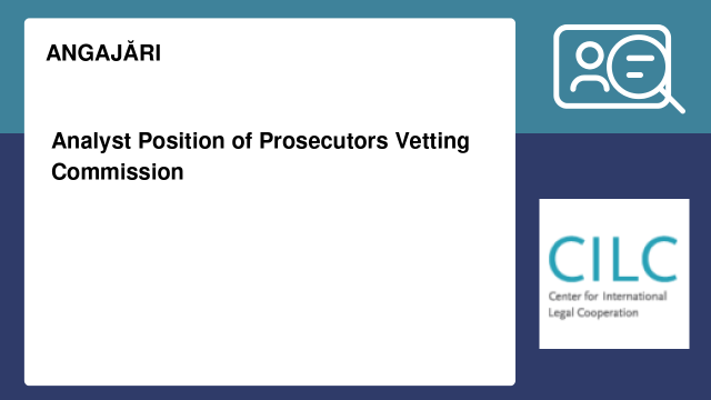 Analyst Position of Prosecutors Vetting Commission