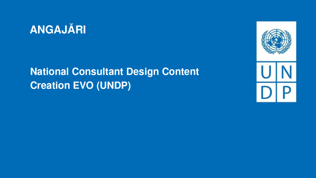 National Consultant Design Content Creation EVO (UNDP)