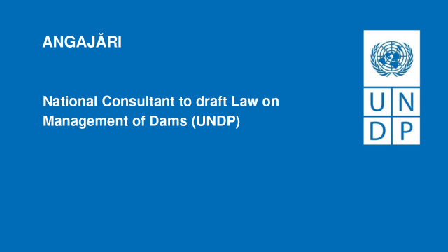National Consultant to draft Law on Management of Dams (UNDP)
