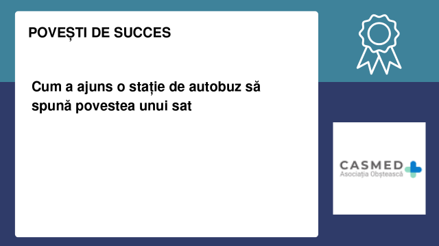 Cum a ajuns o stație de autobuz să spună povestea unui sat