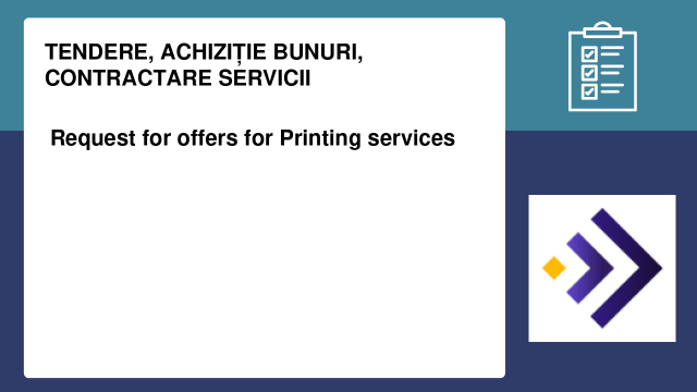 Request for offers for Printing services