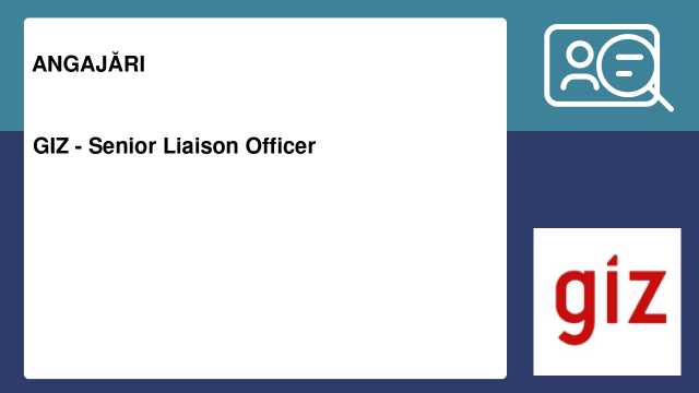GIZ - Senior Liaison Officer