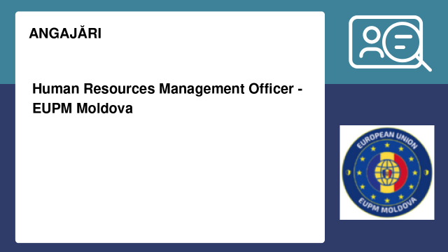 Human Resources Management Officer - EUPM Moldova