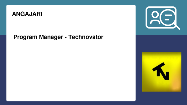 Program Manager - Technovator Program Manager - Technovator