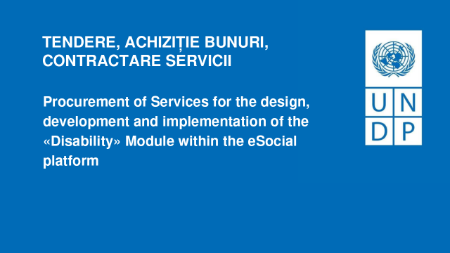 Procurement of Services for the design, development and implementation of the «Disability» Module within the eSocial platform Procurement of Services for the design, development and implementation of the «Disability» Module within the eSocial platform