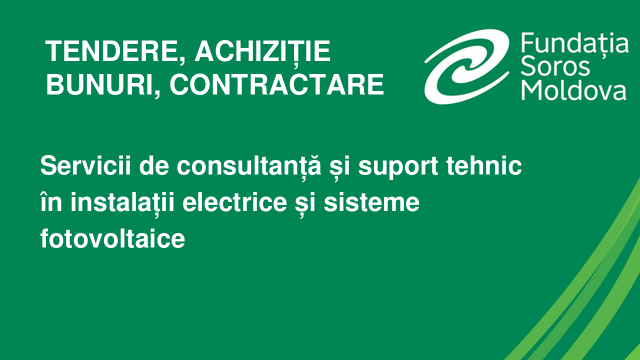 Servicii de consultanță și suport tehnic în instalații electrice și sisteme fotovoltaice