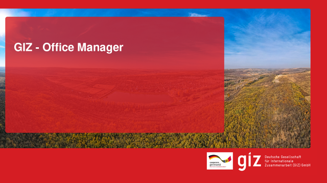 GIZ - Office Manager
