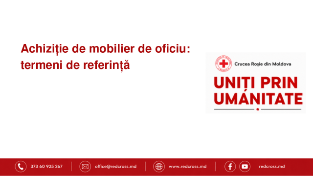 Achiziție de mobilier de oficiu: termeni de referință