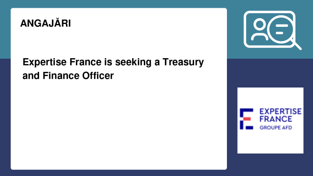 Expertise France is seeking a Treasury and Finance Officer Expertise France is seeking a Treasury and Finance Officer
