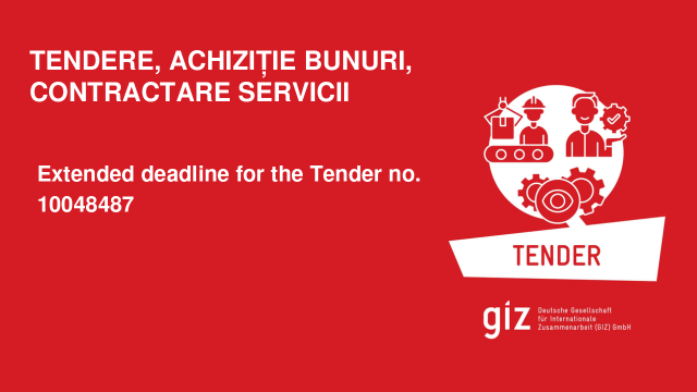 Extended deadline for the Tender no. 10048487 Extended deadline for the Tender no. 10048487