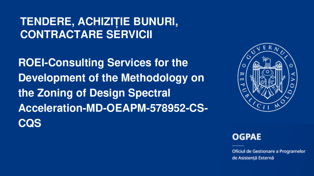 ROEI-Consulting Services for the Development of the Methodology on the Zoning of Design Spectral Acceleration-MD-OEAPM-578952-CS-CQS