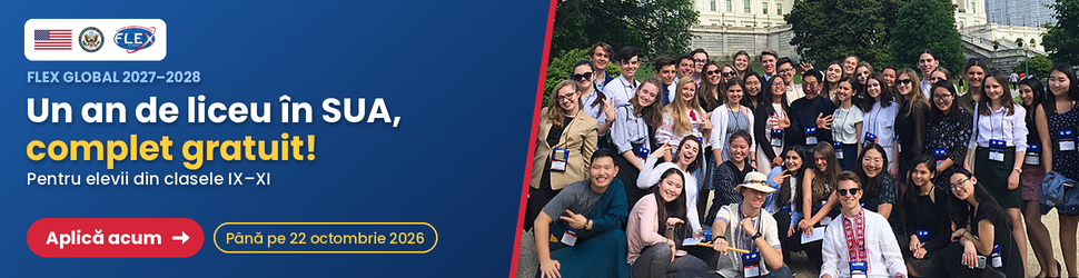 FLEX Global Program 2027–2028: un an de liceu în SUA, complet gratuit