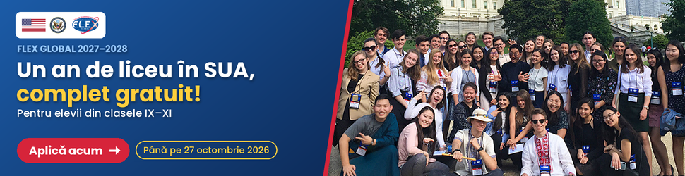 FLEX Global Program 2027–2028: un an de liceu în SUA, complet gratuit