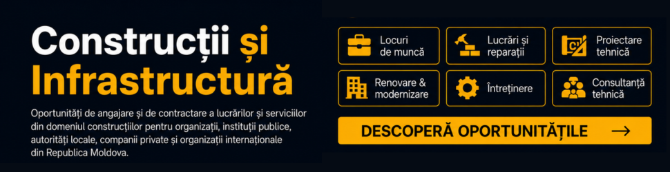 oportunități de contractare în domeniul construcțiilor