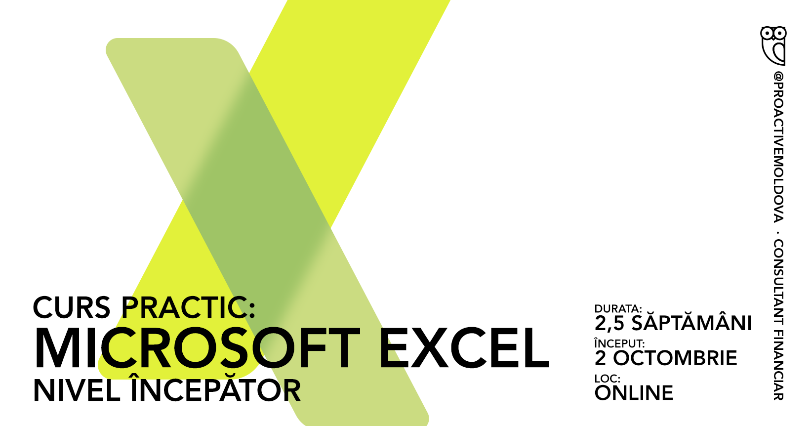 Event Cover Excel. Nivel incepator