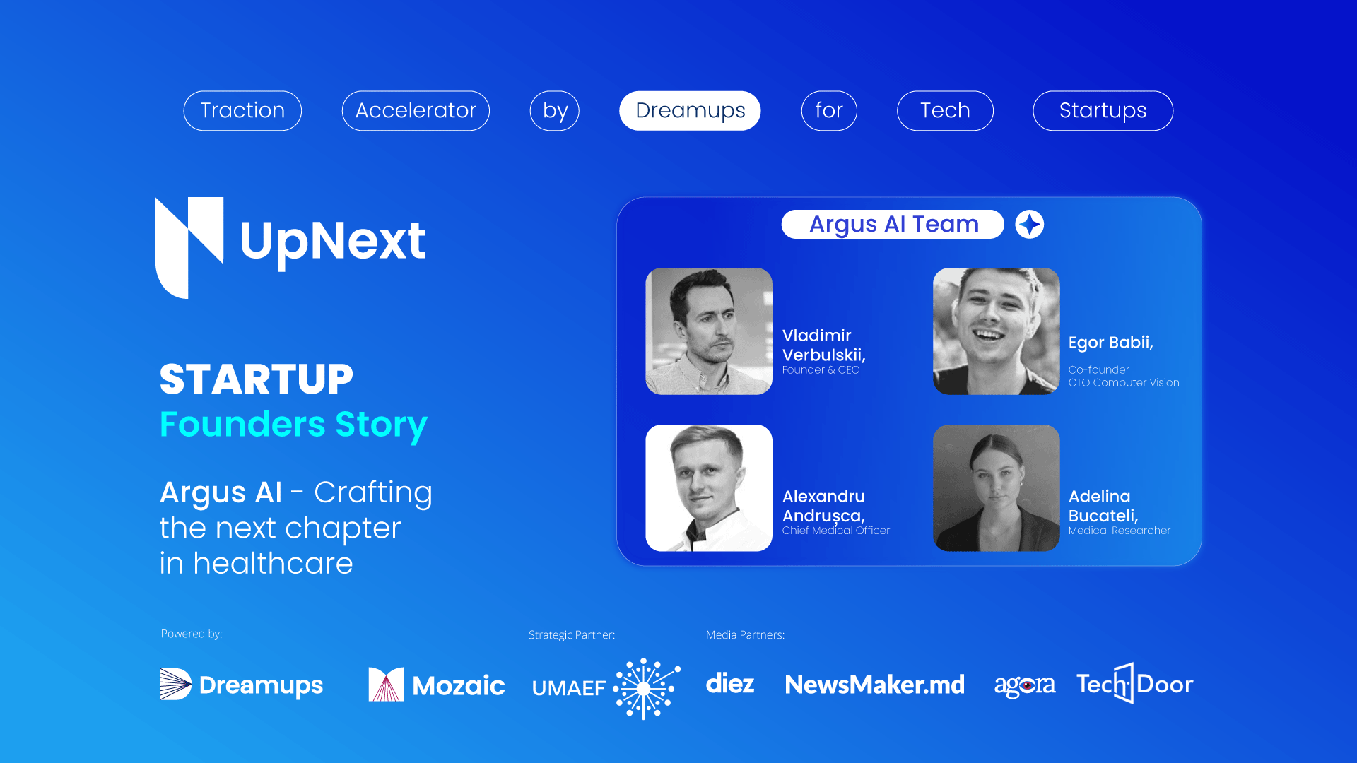 UpNext founder story argus 2