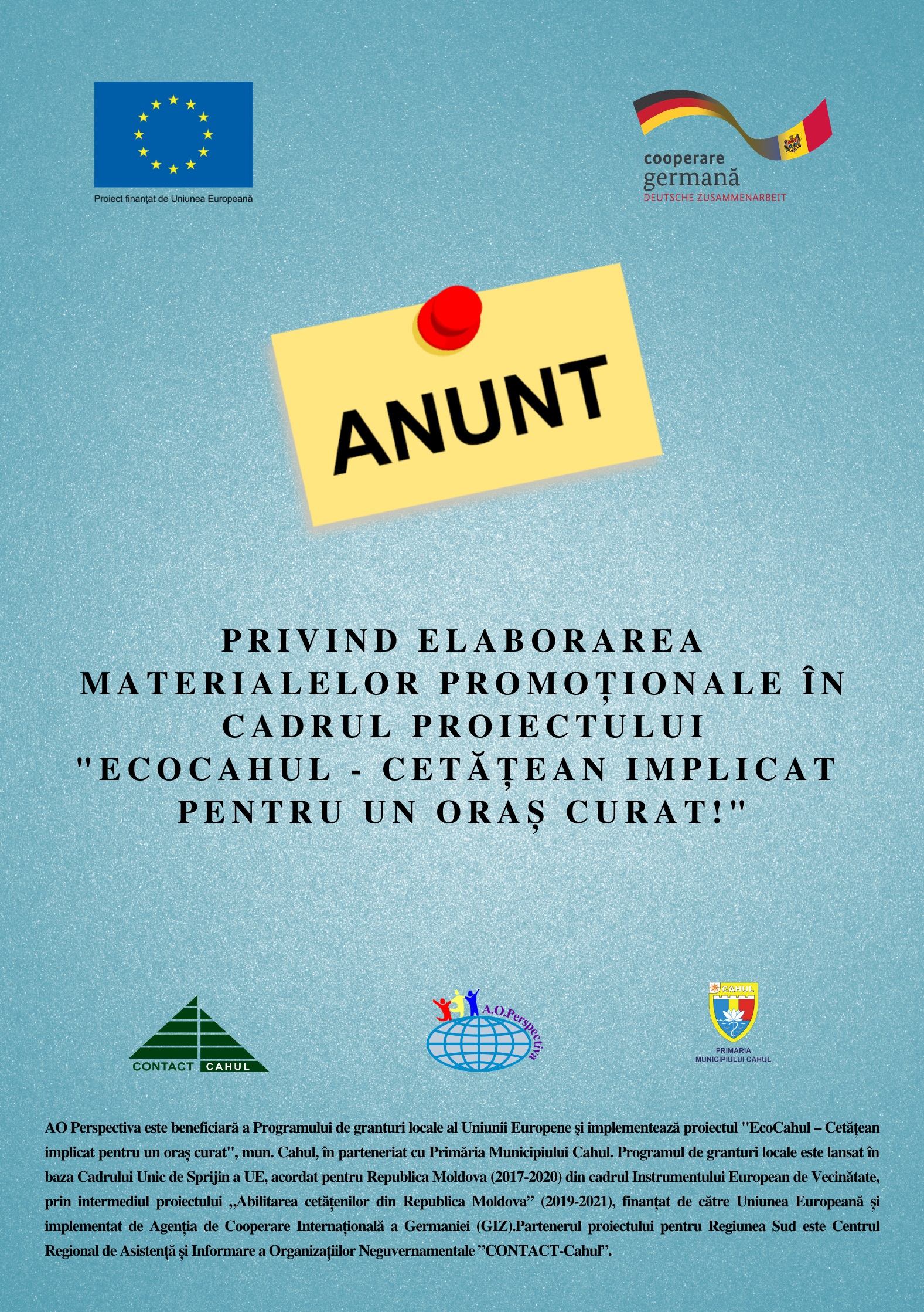 Tender materiale promotionale 2222