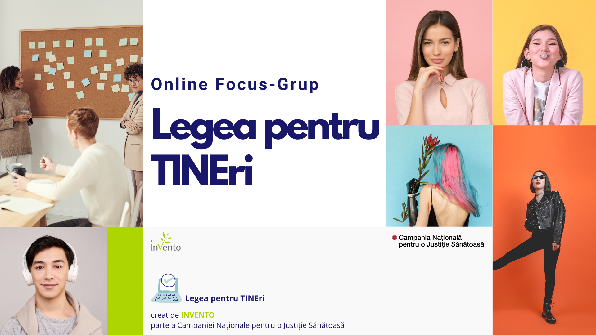 White Blue Green and Yellow Photo Collage Modern Company Culture Book Presentation