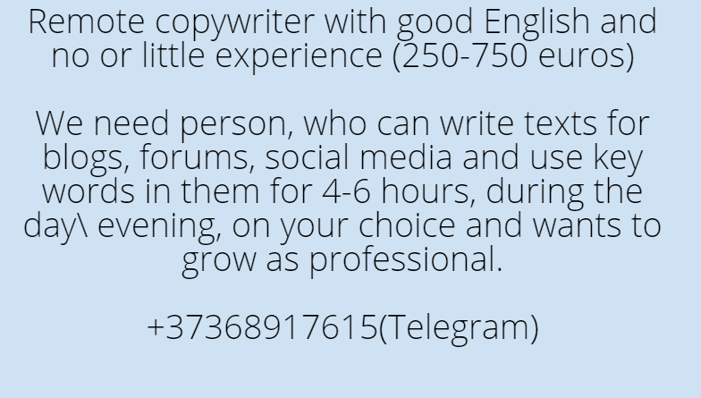 Seo-company are hiring: