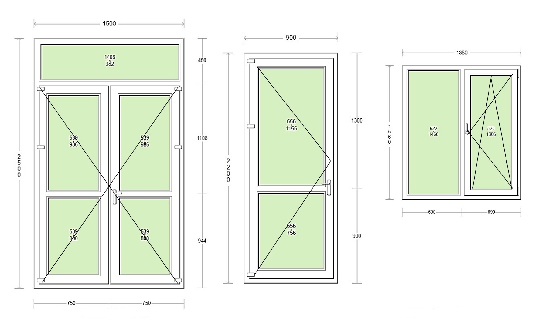 schema uși și geamuri