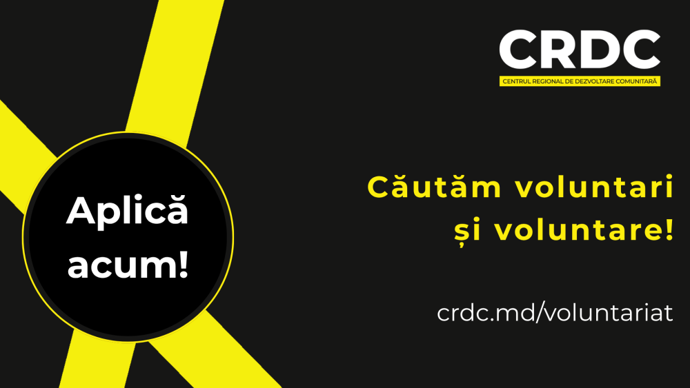 Machetă anunț Voluntariat