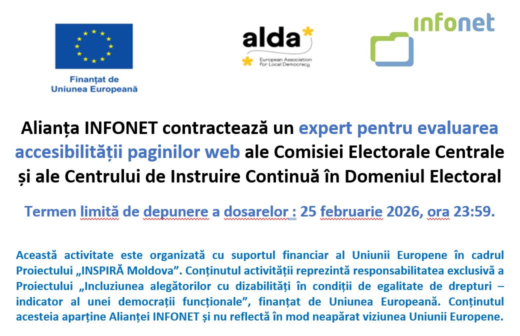 Foto anunt selectare expert evaluarea paginilor web